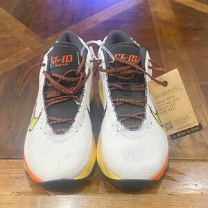 Nike GT-03 Hustle White, Yellow & Orange Athletic Sneakers